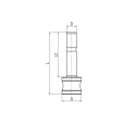 RS PRO Nickel Plated Brass Push-in Fitting 8 mm Diameter, Push-in Connection 197-7873