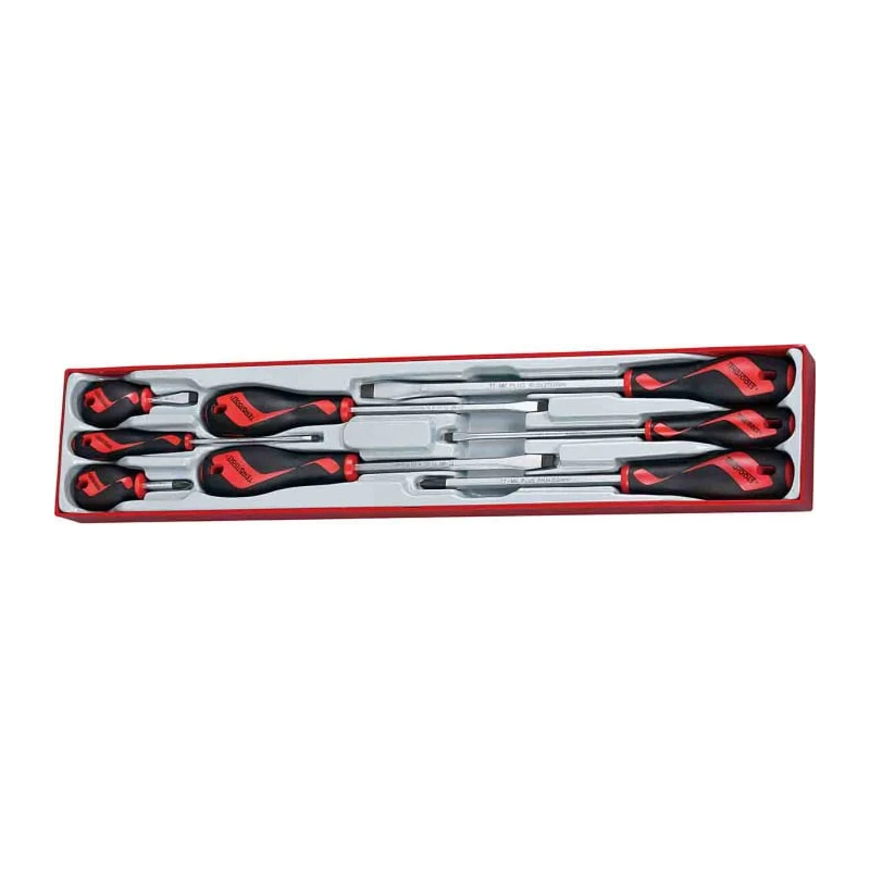 Teng Tools Standard Screwdriver Set, 8-Piece with TT-MV PLUS Steel Alloy Handles TTX918N