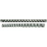 Teng Tools 16-Piece 3/8 in 6 Point Socket Set Chrome Vanadium Steel Satin Finish M3816