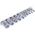 Teng Tools 10-Piece 1/4 in TX-E Socket Set Chrome Vanadium Steel Satin Finish M3814