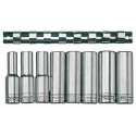 Teng Tools 8-Piece 1/2 in Drive Bi-Hexagonal Socket Set Chrome Vanadium Steel Satin Finish M1207