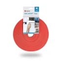 VELCRO® Red Hook & Loop Tape, 10mm Width x 25m Length, 2.35mm Thickness, Polypropylene and Polyamide Material VEL-OW64105