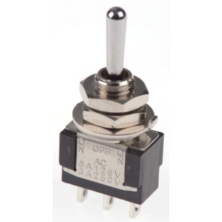 KNITTER-SWITCH Panel Mount Toggle Switch On-Off-On SPDT 30V dc 250V ac MTA 106 H