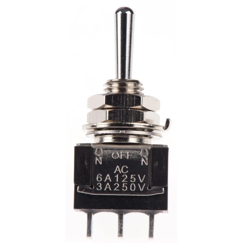 KNITTER-SWITCH Panel Mount Toggle Switch On-Off-On SPDT 30V dc 250V ac MTA 106 H