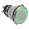 EAO 82 Series Illuminated Push Button Switch Momentary Panel Mount 19 mm Cutout SPDT Green LED IP65 IP67 240V 82-5152.1134