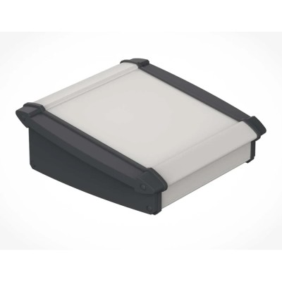 Bopla Alu-Topline Series Grey Aluminium Desktop Enclosure Sloped Front 150 mm x 181.2 mm x 68.2 92865150.MT6 ATPH 1865-0150