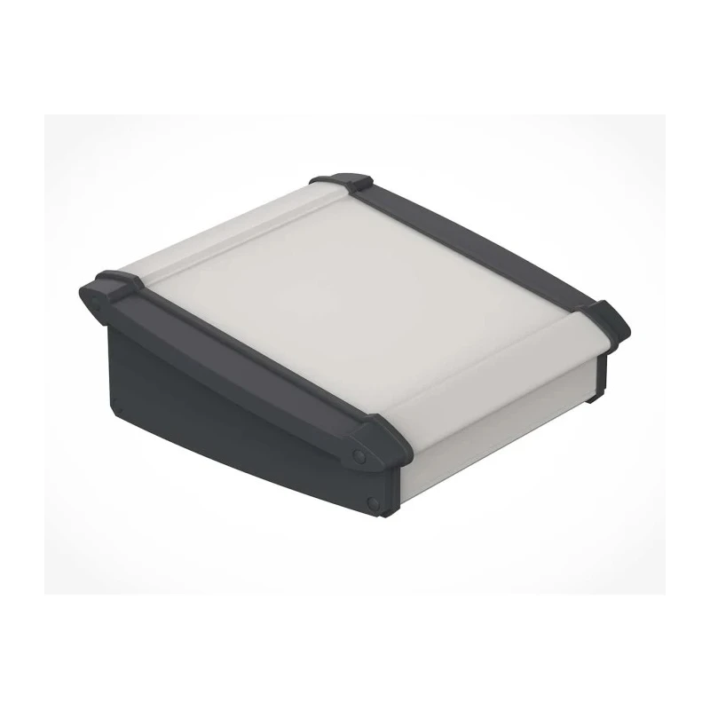 Bopla Alu-Topline Series Grey Aluminium Desktop Enclosure Sloped Front 150 mm x 181.2 mm x 68.2 92865150.MT6 ATPH 1865-0150