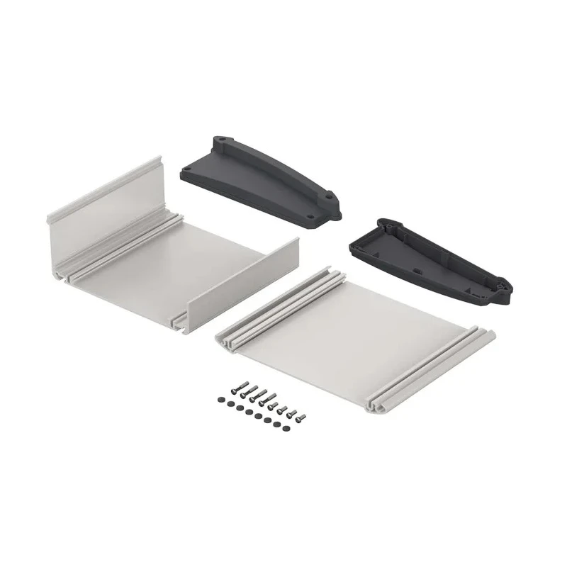 Bopla Alu-Topline Series Grey Aluminium Desktop Enclosure Sloped Front 150 mm x 181.2 mm x 68.2 92865150.MT6 ATPH 1865-0150