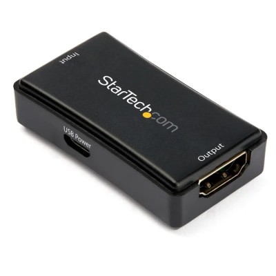 StarTech.com 1 Port HDMI over HDMI Extender 14m, 4096 x 2160 Resolution, 18 Gbps Data Rate, CE/FCC Approved HDBOOST4K2