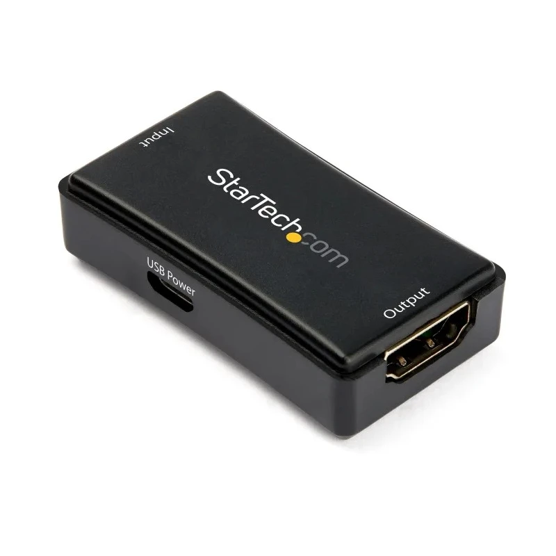 StarTech.com 1 Port HDMI over HDMI Extender 14m, 4096 x 2160 Resolution, 18 Gbps Data Rate, CE/FCC Approved HDBOOST4K2