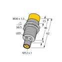 Turck Threaded Barrel Inductive Proximity Sensor M30 x 1.5, PNP Uprox 30V, 30 mm Detection, 30 V dc NI30U-M30-VP6X-H1141