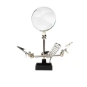 RS PRO Glass Magnifier Heavy Duty Desktop 3x Magnification 90mm Diameter 201-7944