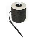 VELCRO® Black Reclosable Fastener 20mm Width x 200mm Length Fire Retardant Polyamide Loop Tape VEL-OW64502