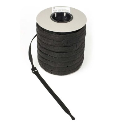 VELCRO® Black Reclosable Fastener 20mm Width x 200mm Length Fire Retardant Polyamide Loop Tape VEL-OW64502