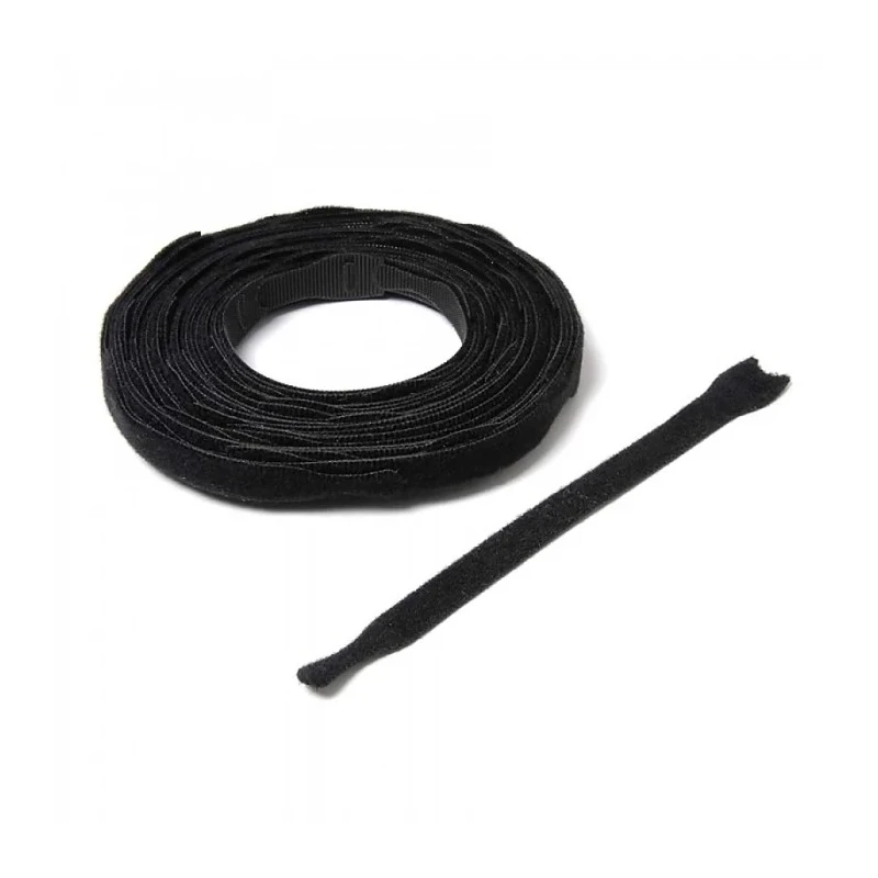 VELCRO® Black Reclosable Fastener 20mm Width x 200mm Length, Polyamide & Polypropylene Loop Tape VEL-OW64566