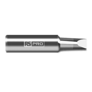RS PRO 4.6 mm Straight Chisel 6 mm Soldering Iron Tip for use with RS PRO Soldering Irons 202-4556