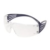 3M SecureFit 200 Safety Glasses, Clear Blue Polycarbonate Lens, Anti-Scratch, UV and IR Protection, Anti-Fog SF201SGAF-BLU