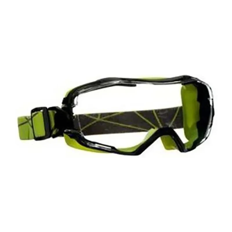 3M GoggleGear Safety Goggles with Clear Polycarbonate Lenses Polypropylene Frame GG6001SGAFGRN