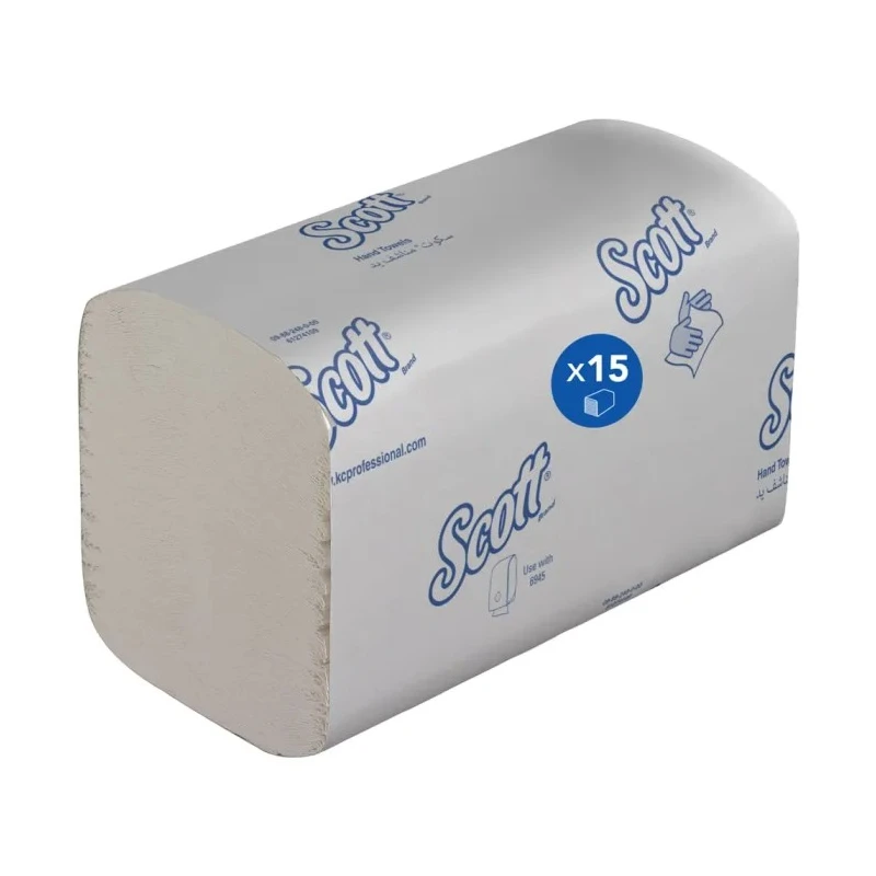 SCOTT ScottEssential™ Interfolded Hand Towels 212 x 106 mm 1 Ply 5100 Sheets 6617