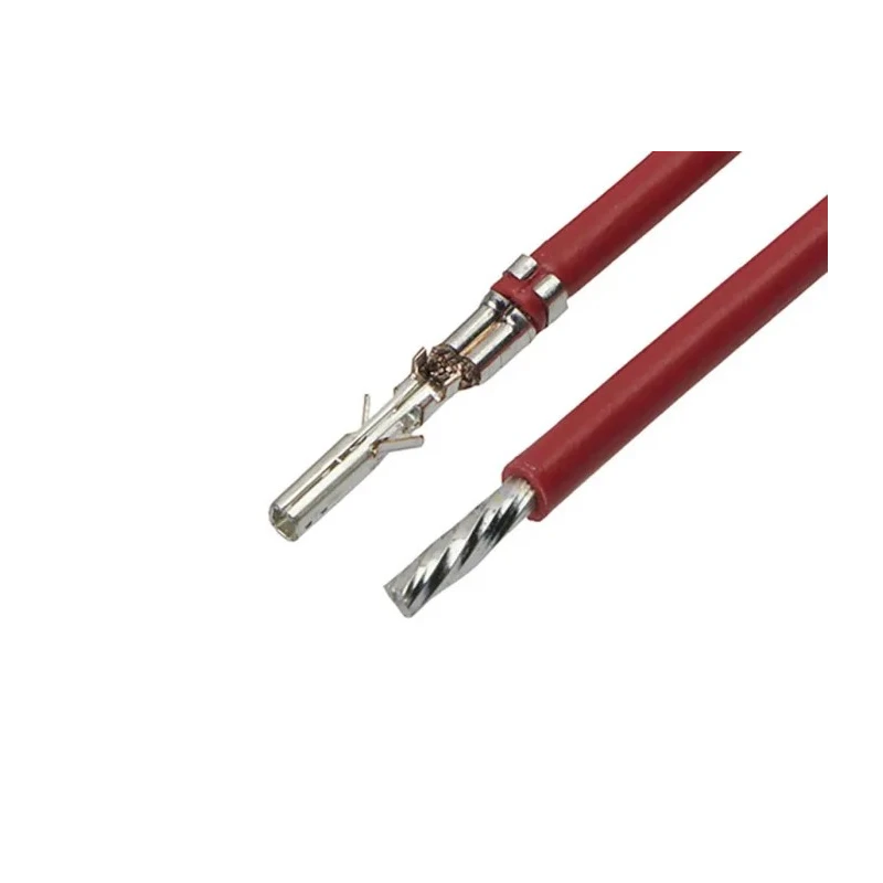 Molex Micro-Fit Female Connector Crimp Wire, 0.75mm², 75 mm Length, Red Jacket, Model 214761-2221