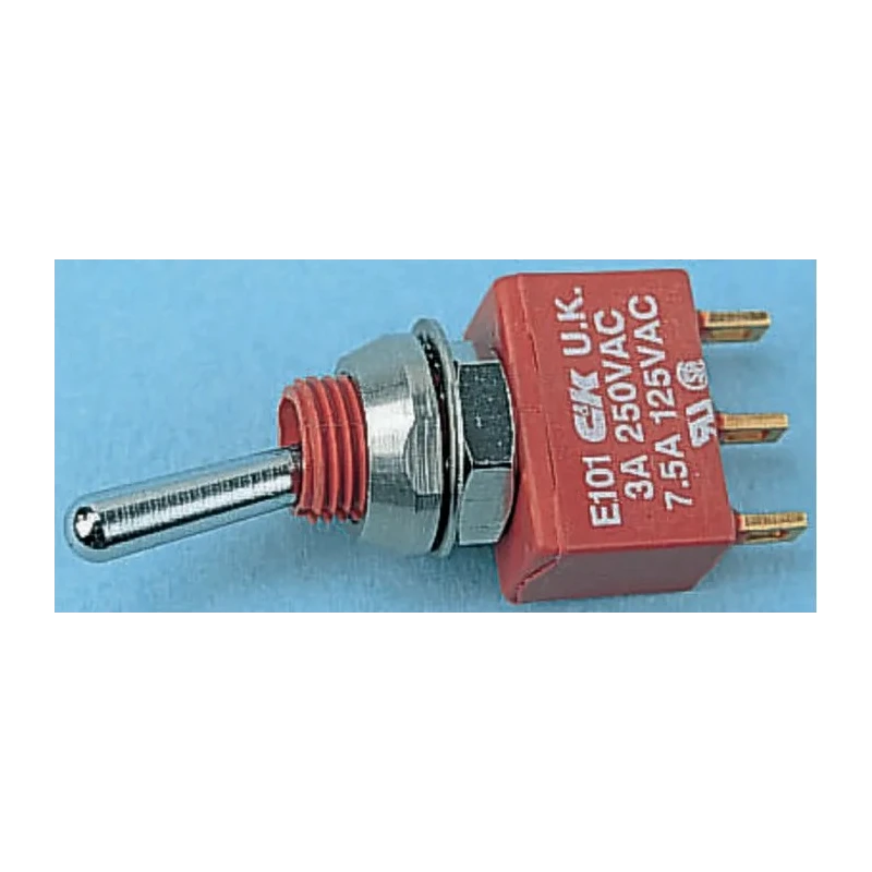 C & K Panel Mount Toggle Switch On-Off-On SPDT 7.5A 28 V dc 125 V ac E107SYZQE