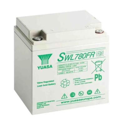 Yuasa 12 V Sealed Lead Acid Battery VRLA AGM 28.8 Ah M5 Insert Terminal 125mm x 175mm SWL780VFR