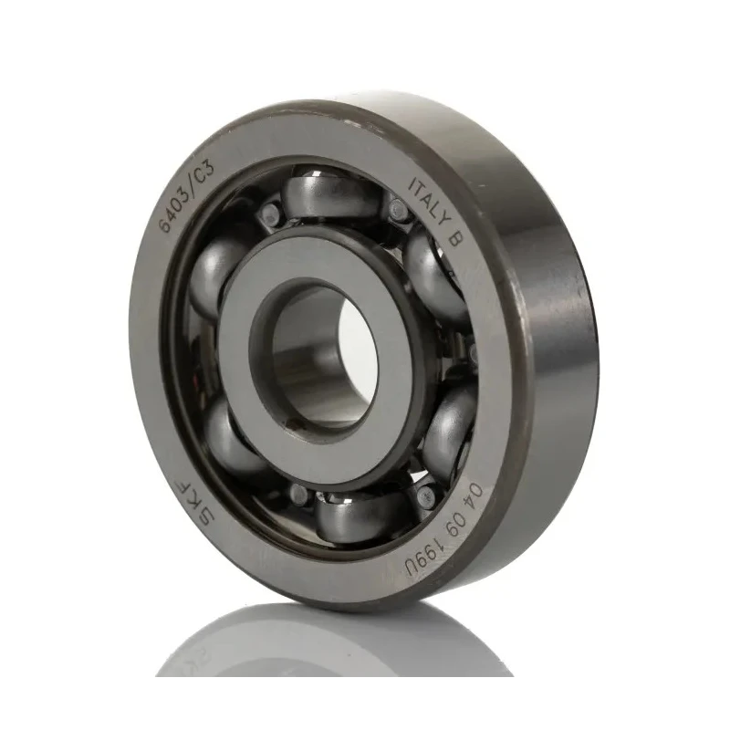 SKF Single Row Deep Groove Ball Bearing 17 mm Inside Diameter, 62 mm Outside Diameter, 17 mm Race Width, Sheet Metal 6403/C3