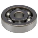 SKF Single Row Deep Groove Ball Bearing 20 mm ID, 72 mm OD, 19 mm Width, Sheet Metal Cage, Steel Balls, Open Type 6404/C3