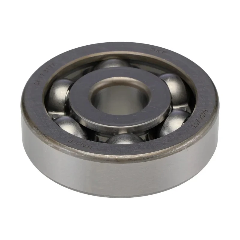 SKF Single Row Deep Groove Ball Bearing 20 mm ID, 72 mm OD, 19 mm Width, Sheet Metal Cage, Steel Balls, Open Type 6404/C3