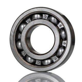 SKF Single Row Deep Groove Ball Bearing 40 mm Inside Diameter 110 mm Outside Diameter 27 mm Race Width, Sheet Metal Cage 6408