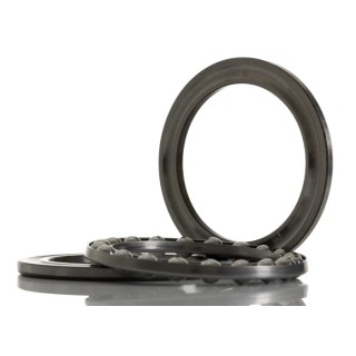 SKF Thrust Ball Bearing 80 mm ID, 105 mm OD, 19 mm Race Width, Sheet Metal Cage, Steel Balls, Model 51116