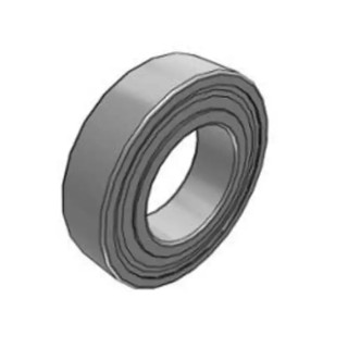 SKF Single Row Deep Groove Ball Bearing 30 mm ID, 62 mm OD, 20 mm Width, C3 Clearance, Sealed End 62206-2RS1/C3