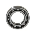 SKF Single Row Deep Groove Ball Bearing 30 mm ID, 55 mm OD, 13 mm Width, Steel Ball, Sheet Metal Cage 6006-Z