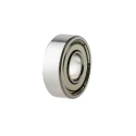 SKF Single Row Deep Groove Ball Bearing 7 mm ID, 17 mm OD, 5 mm Width, Sheet Metal Cage, 619/7-2Z