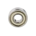 SKF Single Row Deep Groove Ball Bearing 7 mm ID, 17 mm OD, 5 mm Width, Sheet Metal Cage, 619/7-2Z