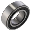SKF 1 Row Deep Groove Ball Bearing 35 mm ID, 62 mm OD, 20 mm Width, Steel Ball, Sheet Metal Cage, Sealed End Type 63007-2RS1