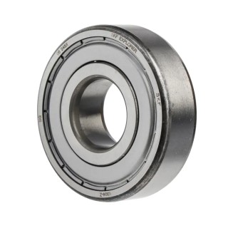 SKF Single Row Deep Groove Ball Bearing 20 mm ID, 52 mm OD, 15 mm Width, Shielded Cage Sheet Metal 6304-Z