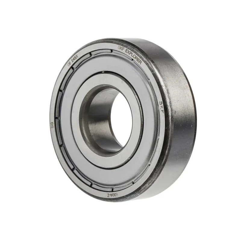 SKF Single Row Deep Groove Ball Bearing 20 mm ID, 52 mm OD, 15 mm Width, Shielded Cage Sheet Metal 6304-Z