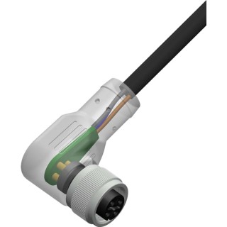 RS PRO Female 4 Way Right Angle to Unterminated Free End Sensor Actuator Cable 2 m 30V 208-0534