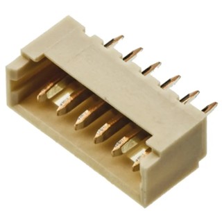 Molex PicoBlade Series Straight Through Hole PCB Header, 6 Contacts, 1 Row, 1.25 mm Pitch, Shrouded 53047-0610