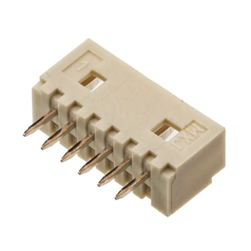 Molex PicoBlade Series Straight Through Hole PCB Header, 6 Contacts, 1 Row, 1.25 mm Pitch, Shrouded 53047-0610