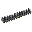 Legrand Terminal Strip 12-Way 16mm² Wire 76A Screw 400V Polypropylene Black 0 342 17