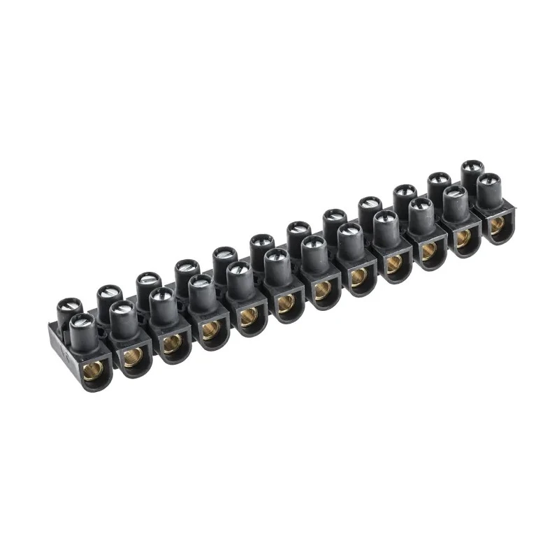 Legrand Terminal Strip 12-Way 16mm² Wire 76A Screw 400V Polypropylene Black 0 342 17