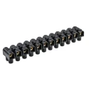 Legrand Terminal Strip 12-Way 16mm² Wire 76A Screw 400V Polypropylene Black 0 342 17