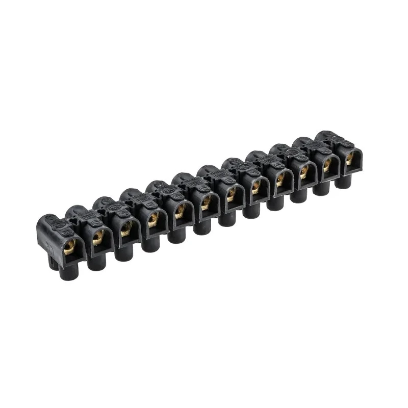 Legrand Terminal Strip 12-Way 16mm² Wire 76A Screw 400V Polypropylene Black 0 342 17