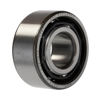 SKF Angular Contact Ball Bearing 20 mm ID 47 mm OD 20.6 mm Race Width 2 Row Sheet Metal Cage 3204 A