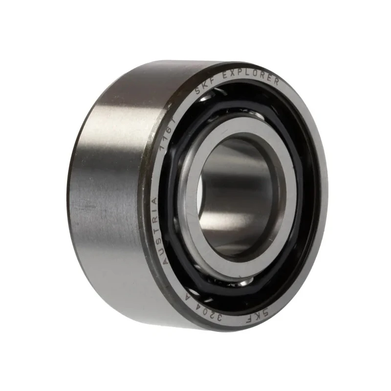 SKF Angular Contact Ball Bearing 20 mm ID 47 mm OD 20.6 mm Race Width 2 Row Sheet Metal Cage 3204 A