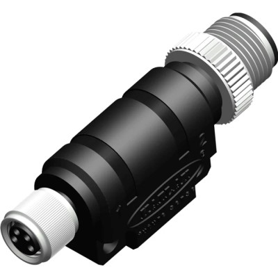 RS PRO Straight Circular Connector Adapter M12 Male to Female 30V 4A IP67 55mm Length 208-0544