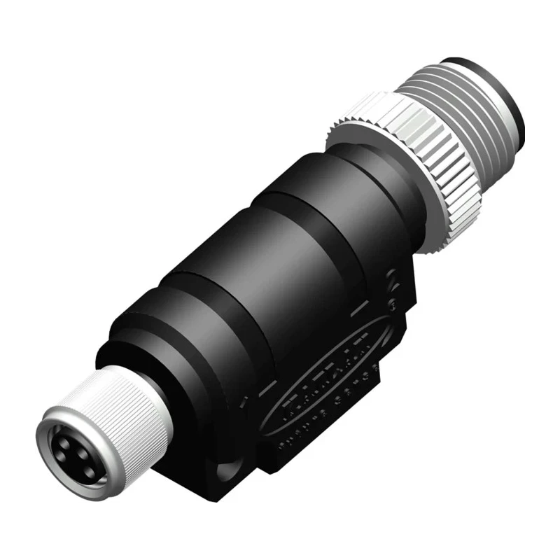 RS PRO Straight Circular Connector Adapter M12 Male to Female 30V 4A IP67 55mm Length 208-0544