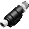 RS PRO Straight Circular Connector Adapter M12 Male to Female 30V 4A IP67 55mm Length 208-0544